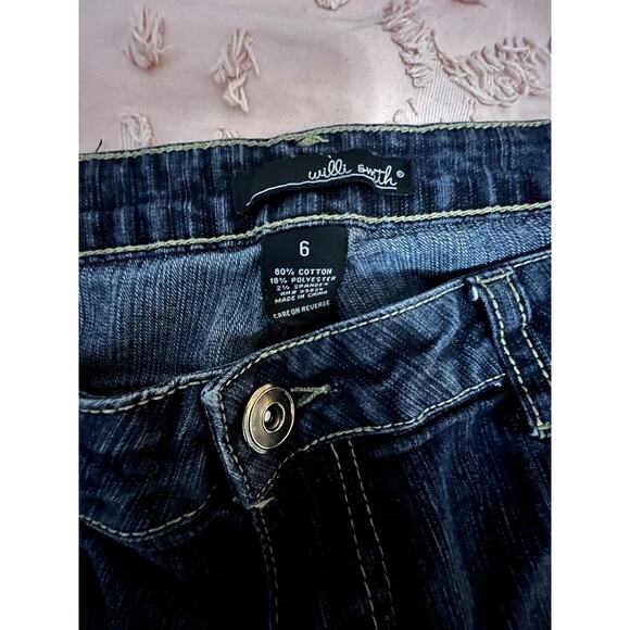 Will Smith Jeans Womens Size 6 The Sweetheart Bootcut Dark Wash Denim Stretch - Picture 5 of 5